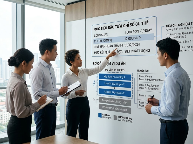 Nội dung kế hoạch đầu tư từ mục tiêu, nguồn lực đến tiến độ thực hiện